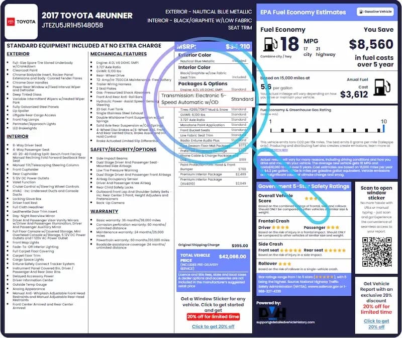 Transmission Electronic 5 Speed Automatic
