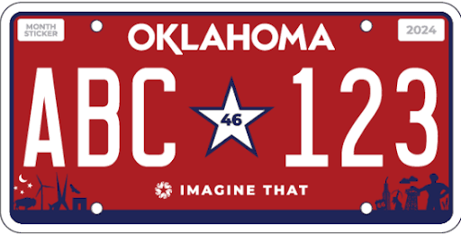 Photo of Oklahoma License Plate