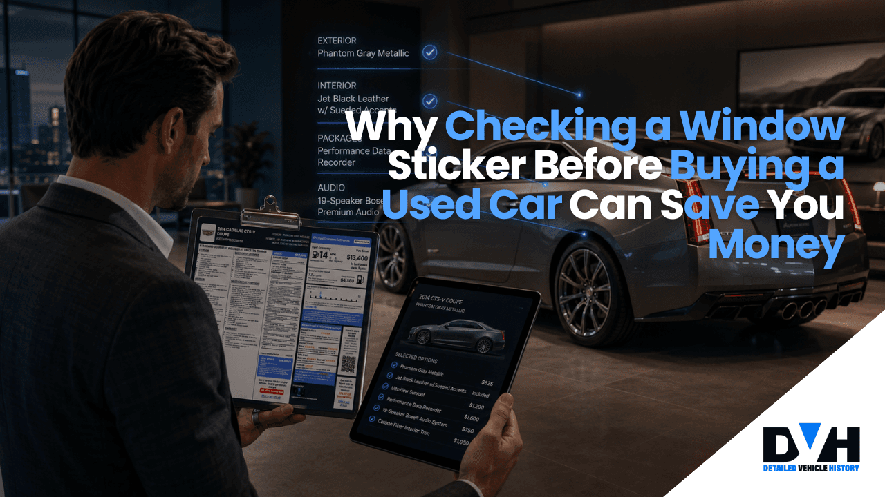 Why Checking a Window Sticker Before Buying a Used Car Can Save You Money