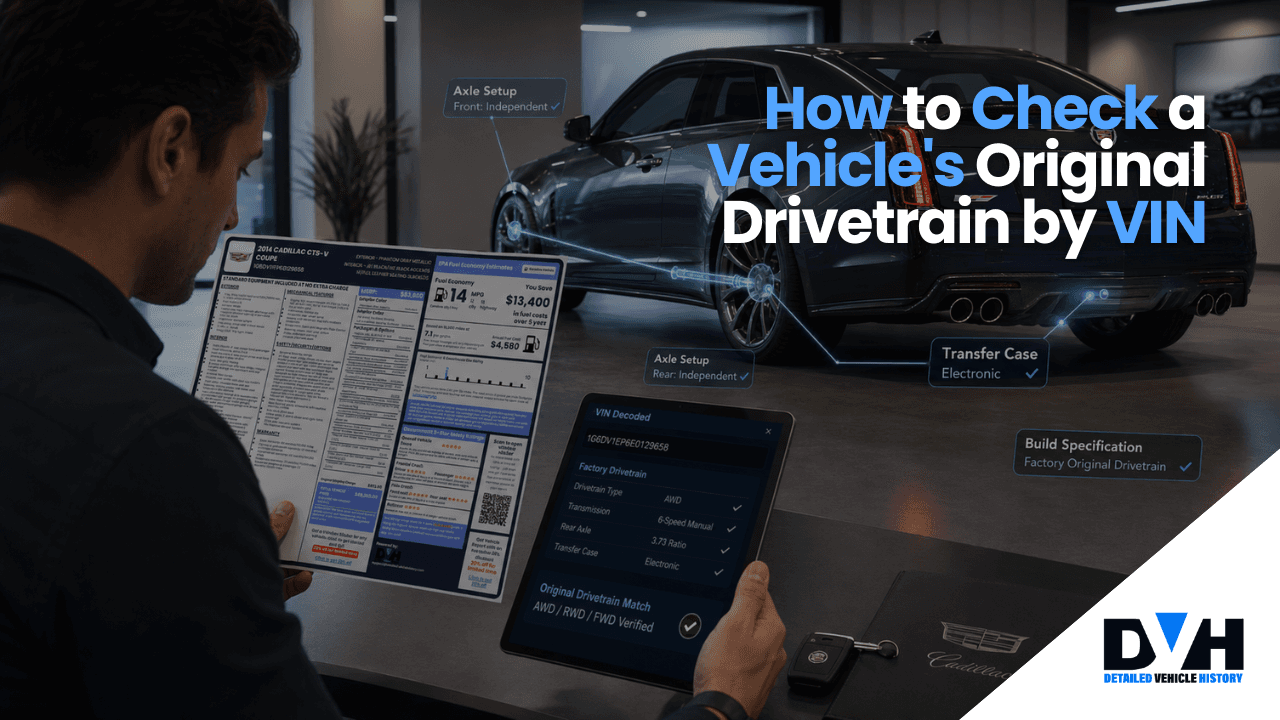 How to Check a Vehicle's Original Drivetrain by VIN