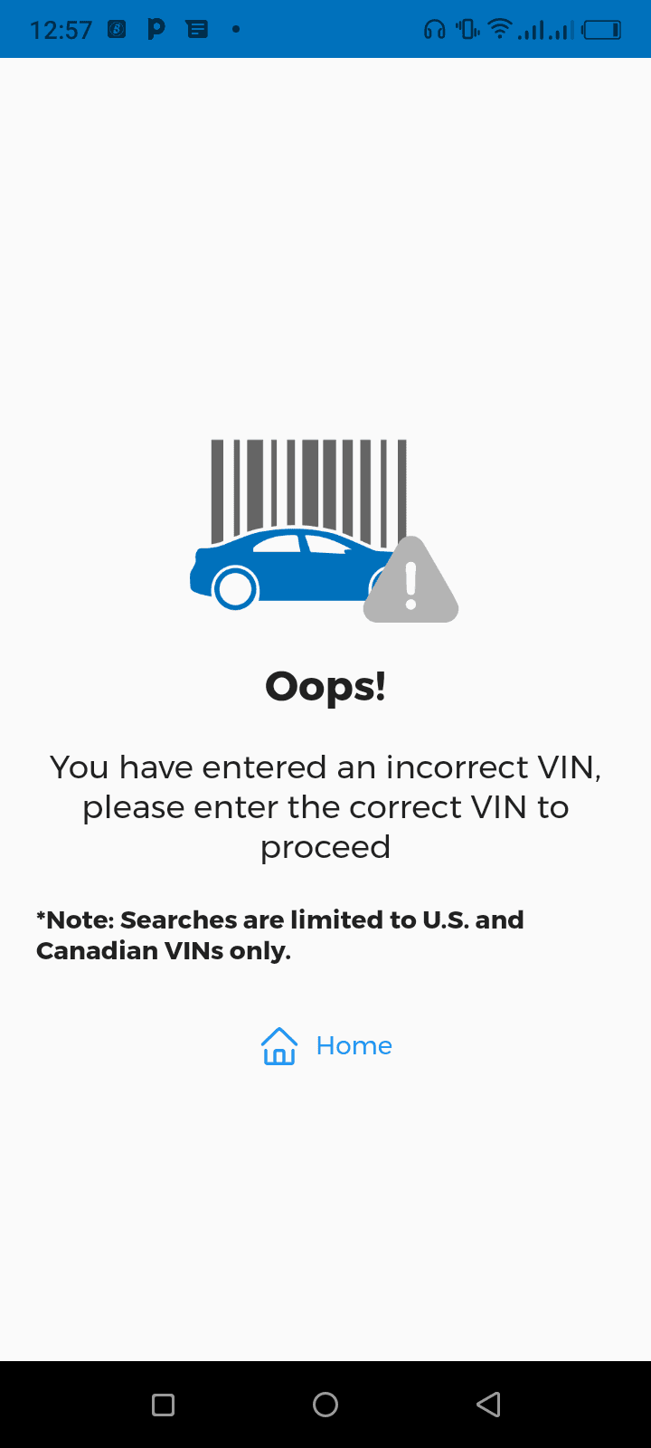 Photo of check if VIN number is valid