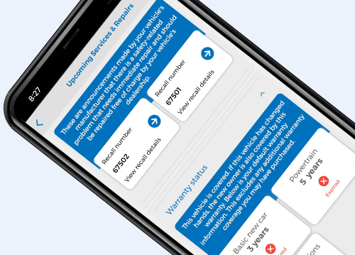 Photo of Detail Vehicle Report Mobile