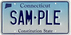 Photo of Connecticut license plate