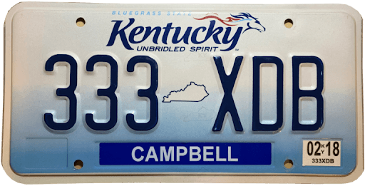 Photo of Kentucky License Plate