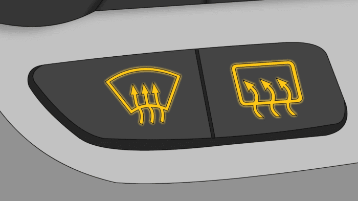 Photo of Rear Window Defrost Light