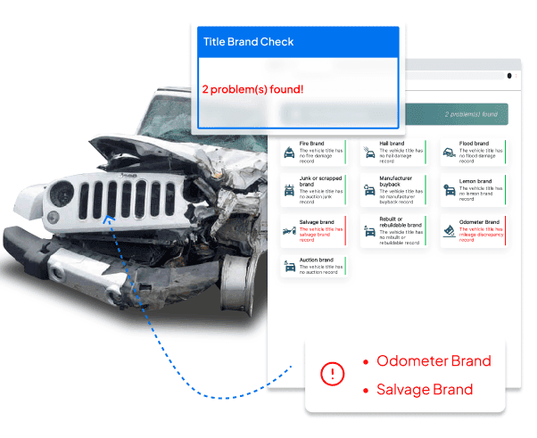 Photo of title check sample report