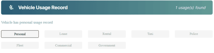 Photo of vehicle history report