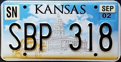 Photo of Kansas License Plate