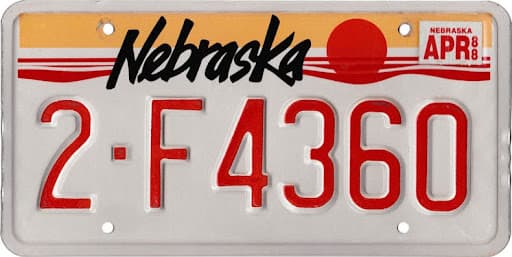 Photo of Nebraska_License_Plate