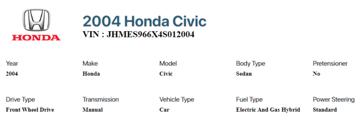 Photo of Detailed vehicle history report