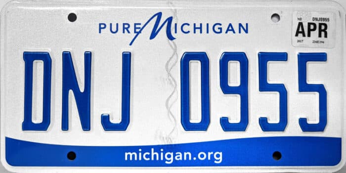 Photo of Michigan License Plate Lookup