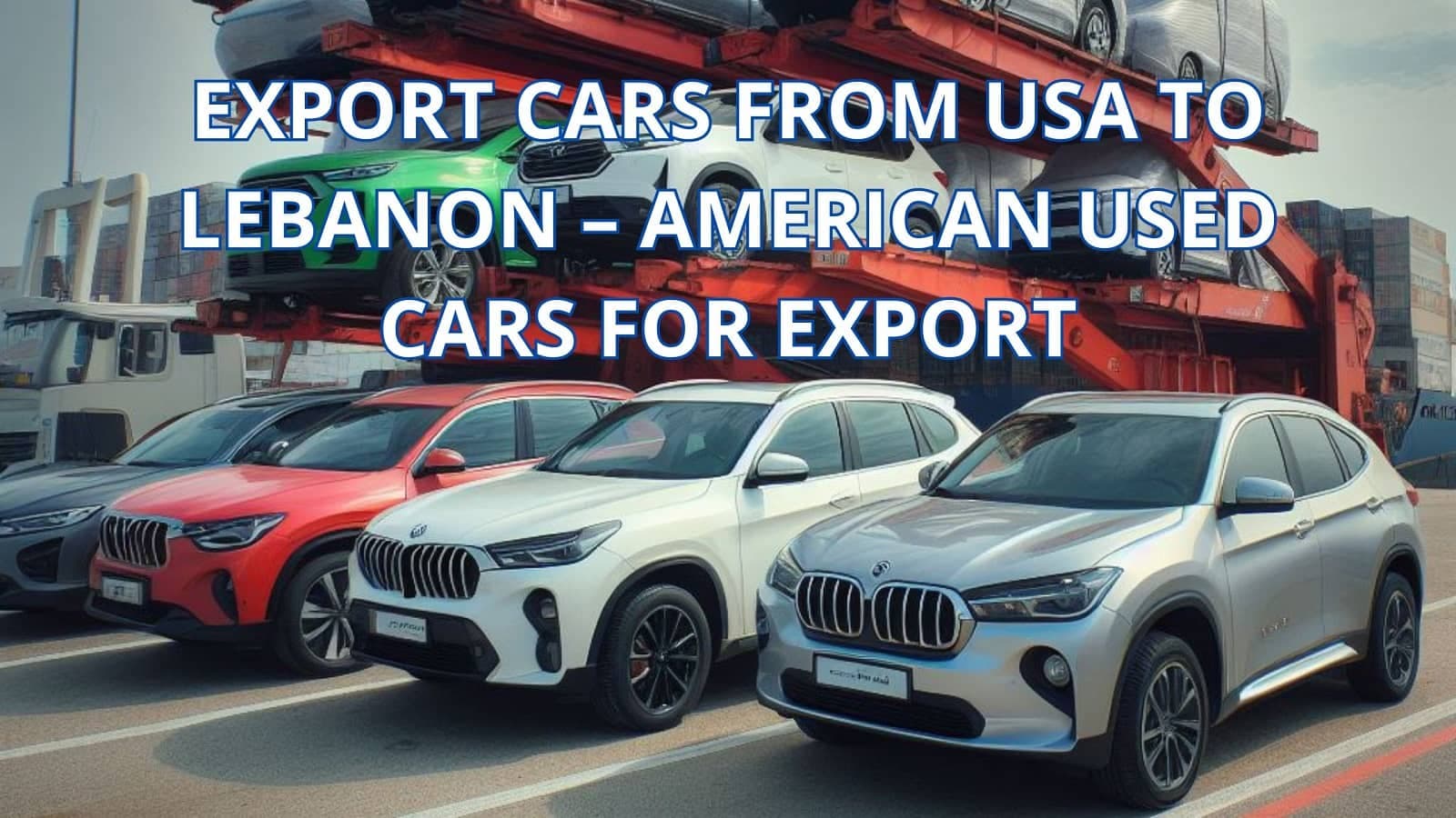 Photo of Export Cars from USA to Lebanon – American Used Cars for Export