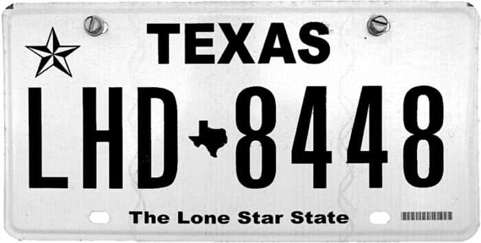 Photo of Texas License Plate Lookup