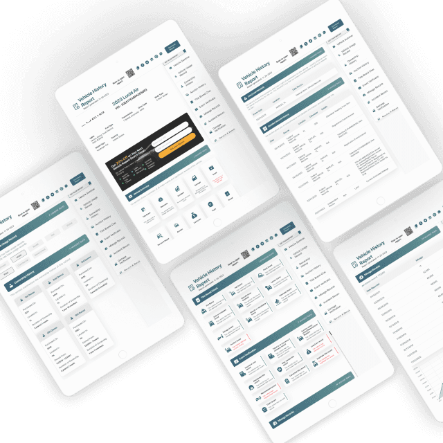 Photo of Lucid Vehicle History Report Sample