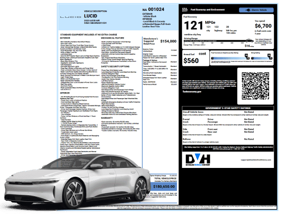 Photo of Lucid Sample Window Sticker