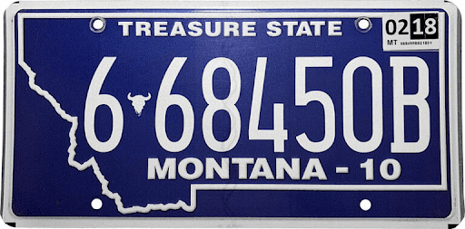 Photo of montana license plate