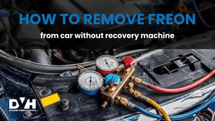 How To Remove Freon From Car Without Recovery Machine