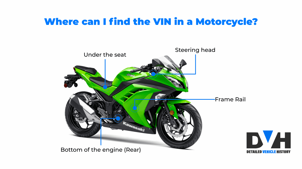 Photo of Where is the VIN Number On a Motorcycle or Motorbike?