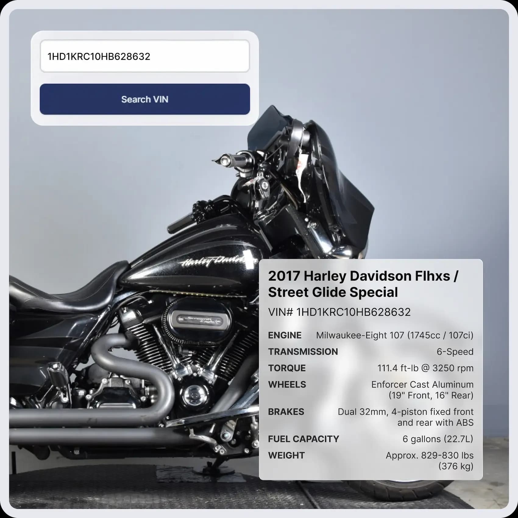 Motorcycle VIN Check