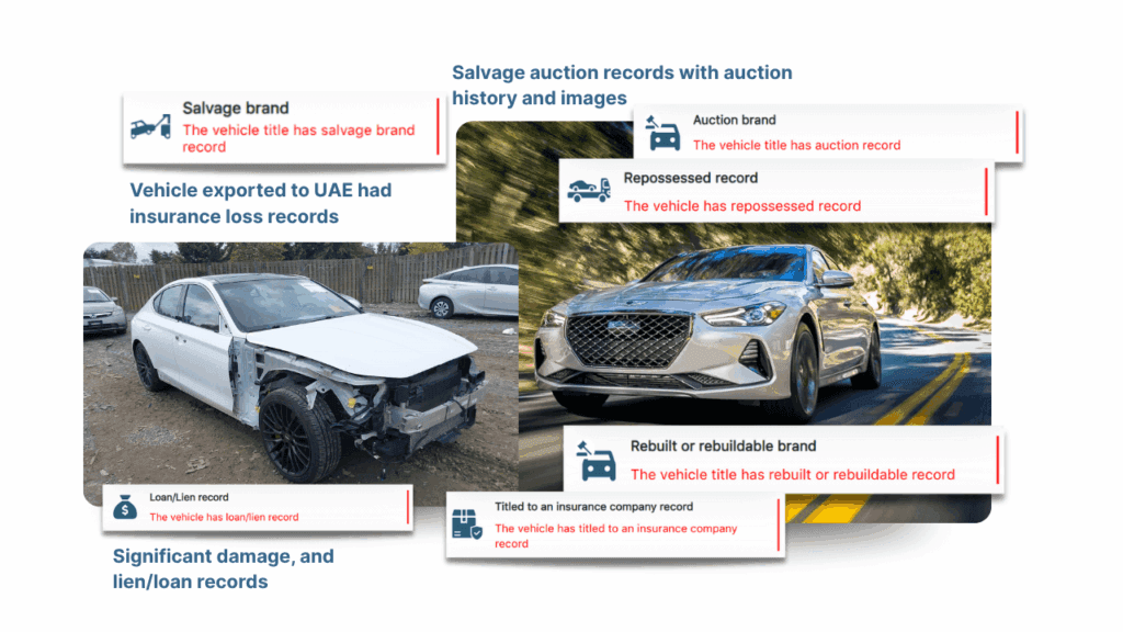 Photo of Accident Check using Chassis Number in the UAE