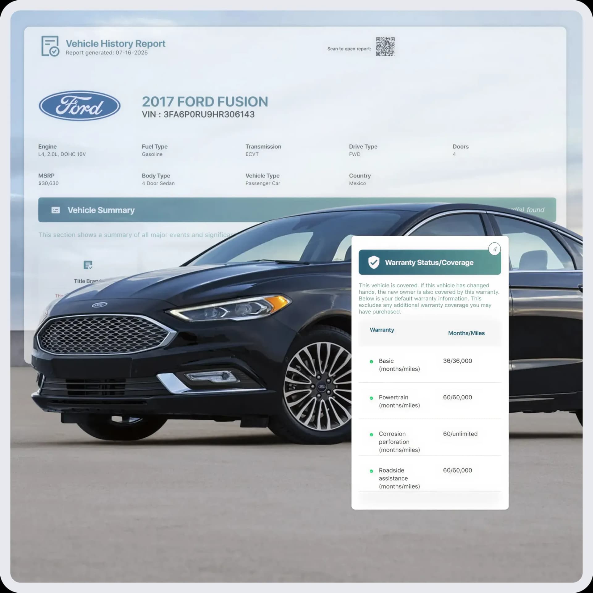 Warranty Check by VIN