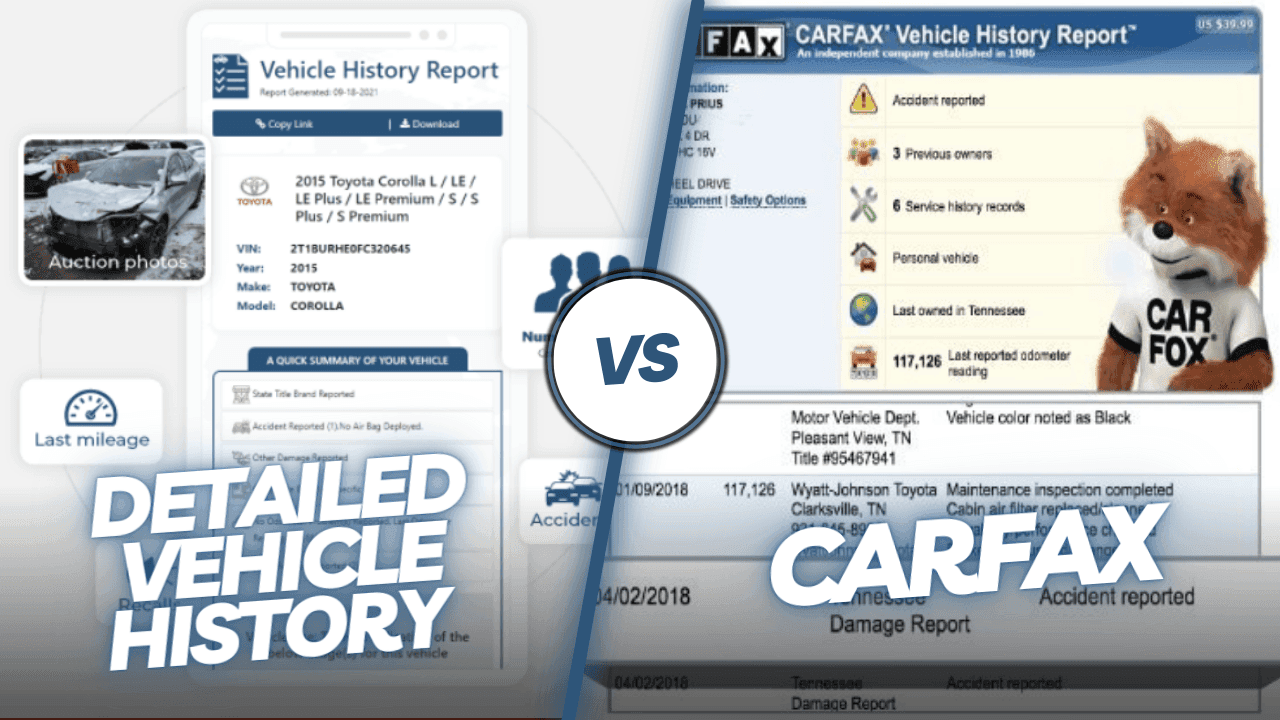 Carfax VS Detailed Vehicle History (DVH)- Which One Is Best