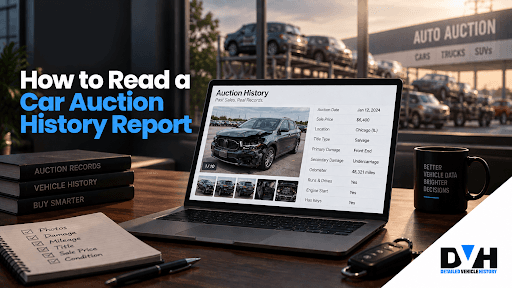 How to Read a Car Auction History Report