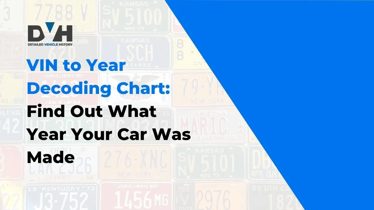 VIN to Year Decoding Chart