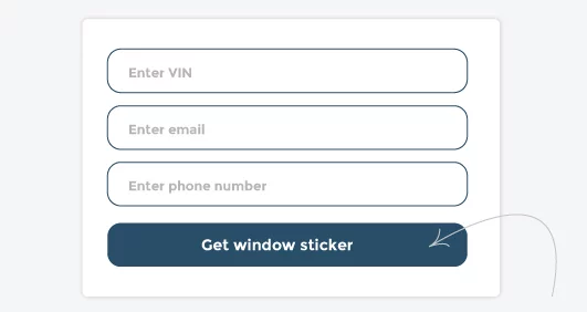 Window sticker form