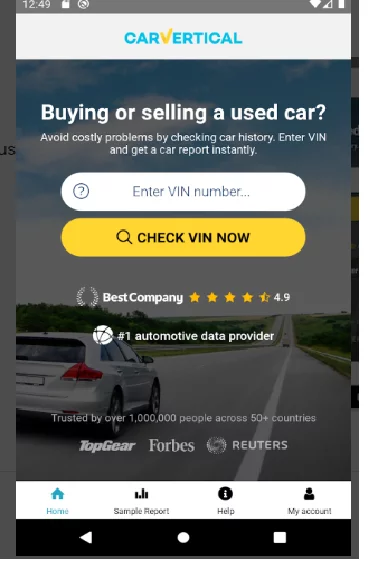 Carvertical app