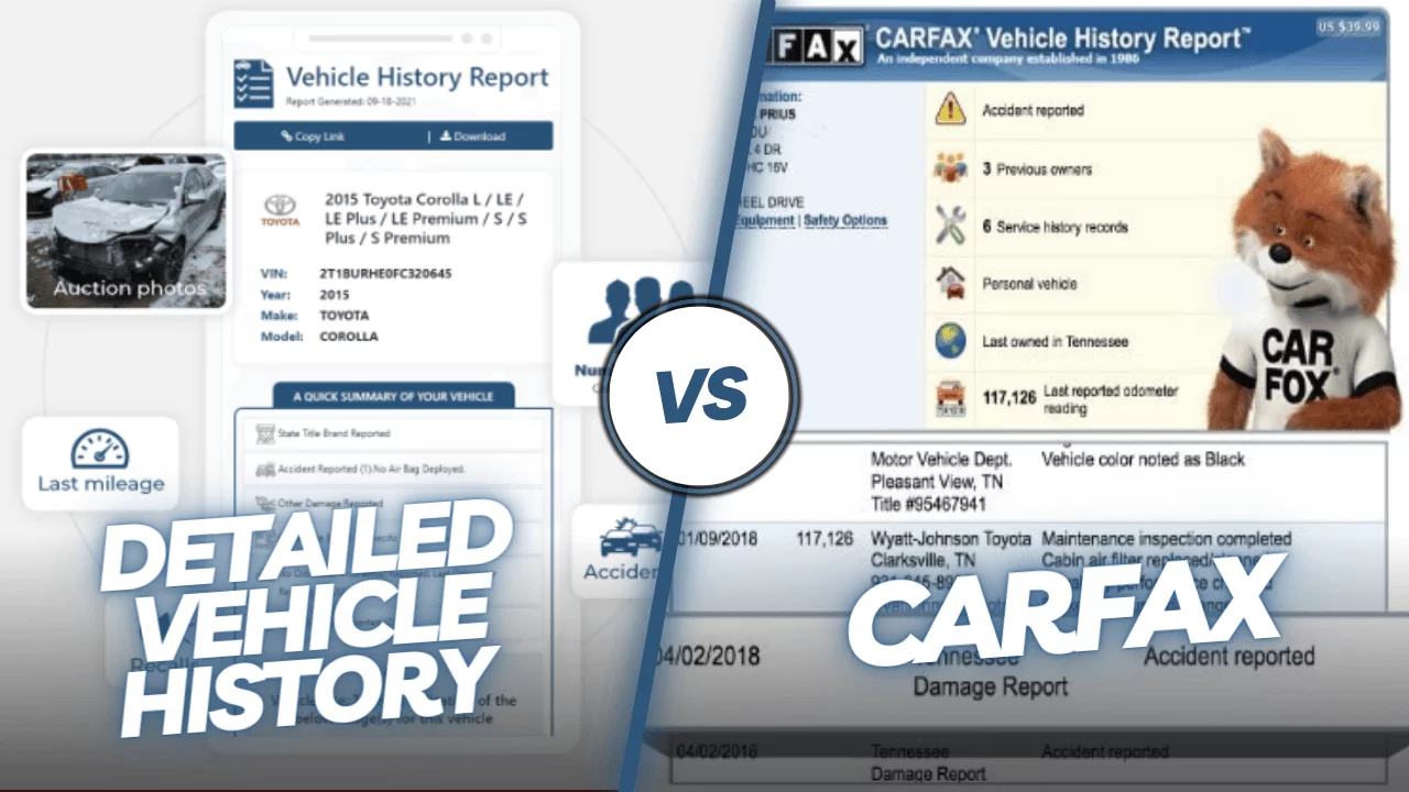 Detailed Vehicle History Vs Carfax