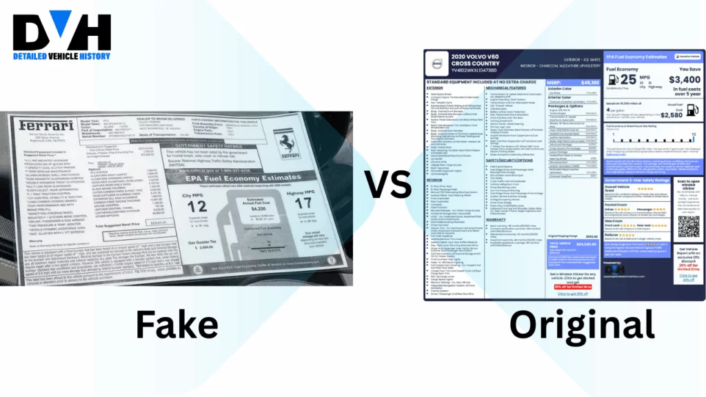 Fake vs original