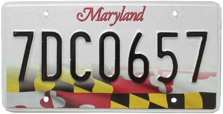 Maryland License Plate Lookup