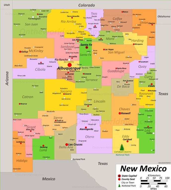 New Mexico Map