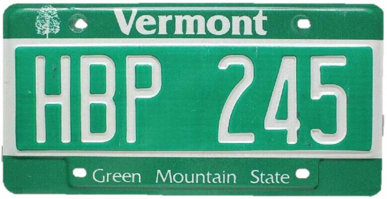 Vermont License Plate Lookup