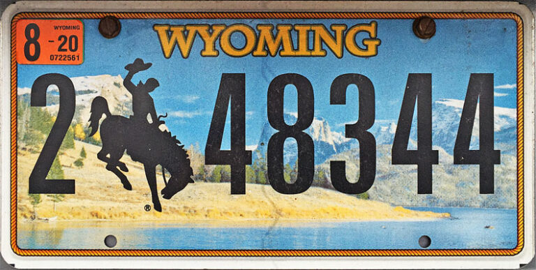 Wyoming License Plate Lookup