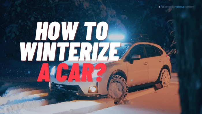 how to winterize a car