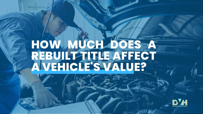 Value Of A Rebuilt Title Car