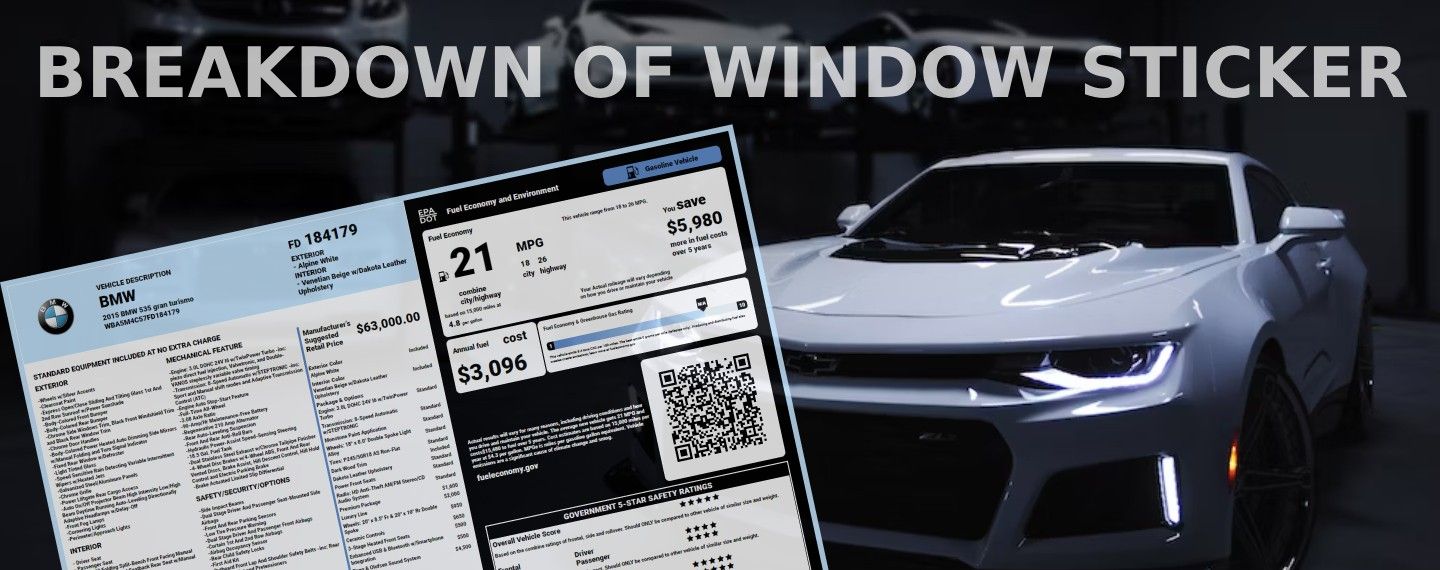 How to Read a Window Sticker Read Used and New Car Window Stickers
