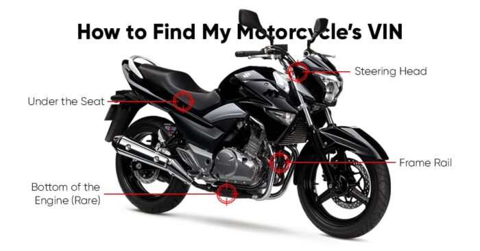 Where to find my motorcycle's VIN