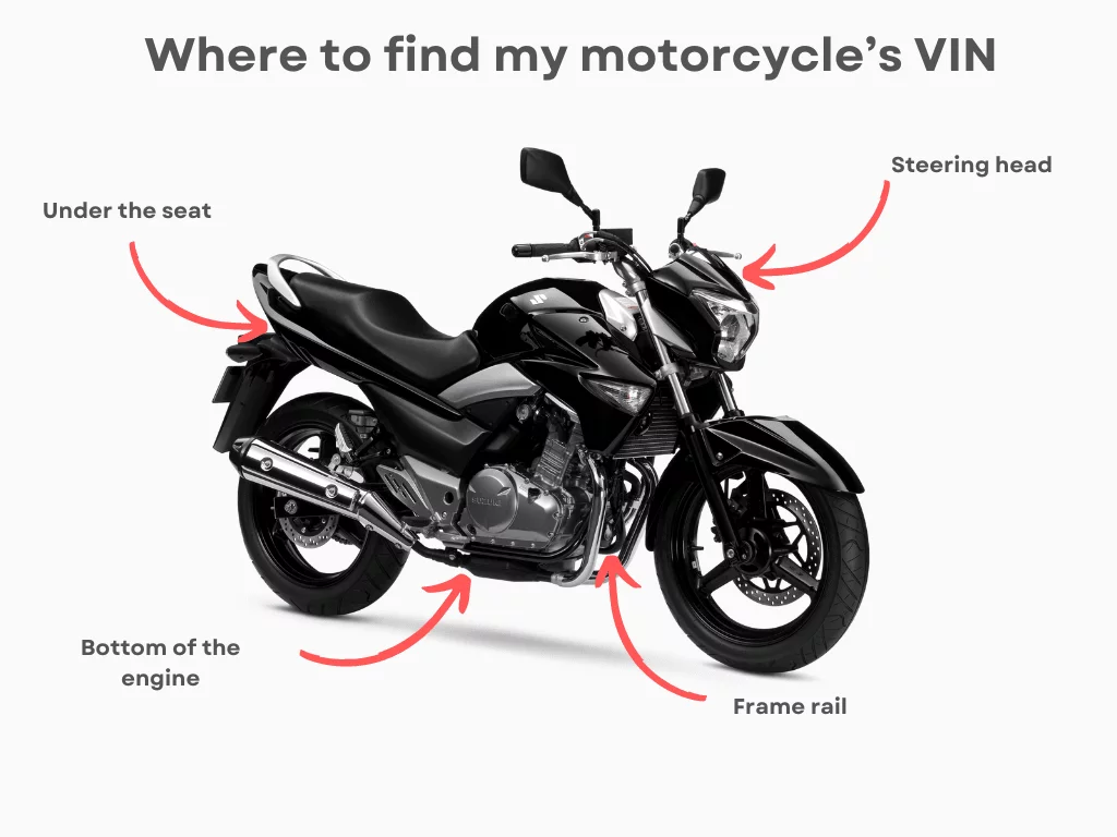 where to find vin on motorcycle