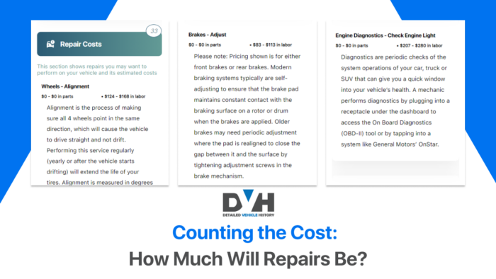 Counting the Cost: How Much Will Repairs Be?