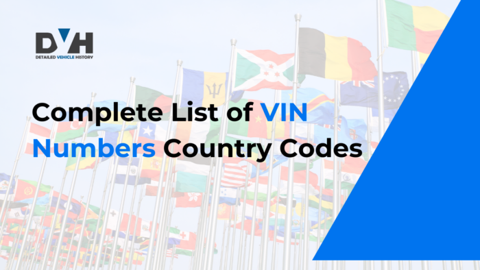 Featured images of Country Codes in VIN Number