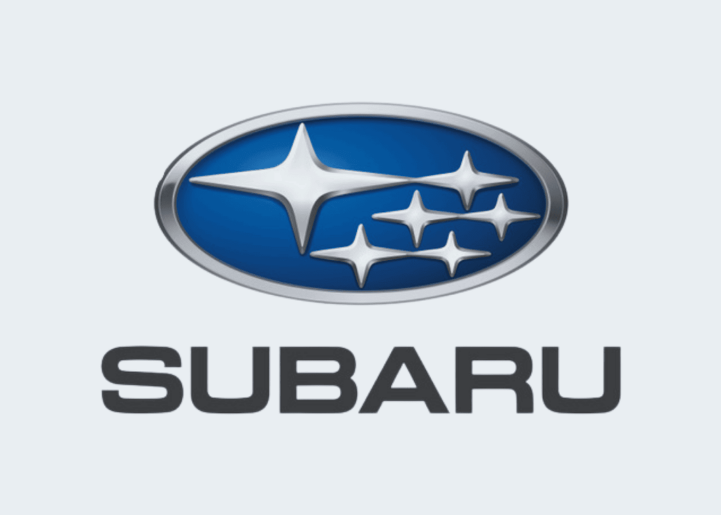 The logo of Subaru