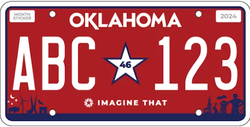 Oklahoma License Plate