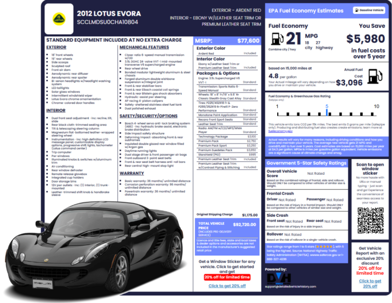 Lotus window sticker