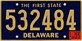 Delaware license plate